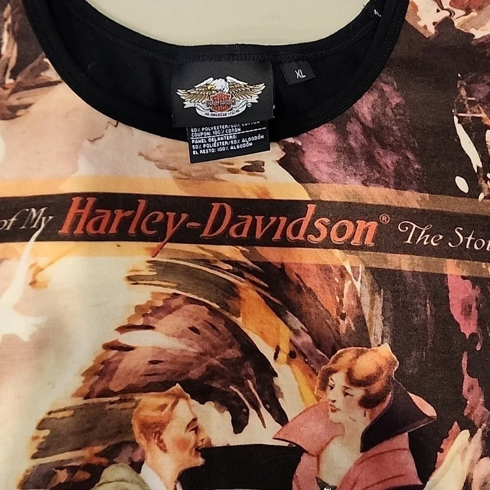 The story of My Harley Davidson long sleeve top XL - Picture 2 of 9